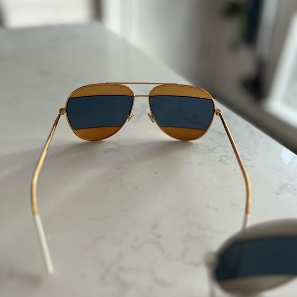 Set of 2 Christian Dior Aviator Split Sunglasses - Picture 4 of 9